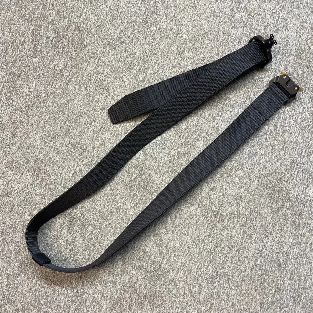 Fairwin Tactical Belt Mens Black Nylon Webbing Quick Release Buckle 45 in